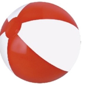 6" Inflatable Beach Ball (Red/White) 1 6" Inflatable Beach Ball (Red/White) 1