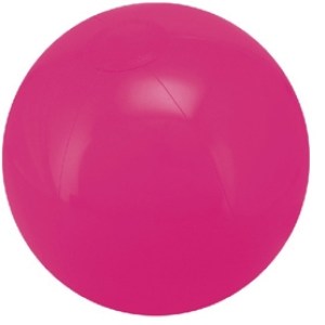 16" Inflatable Solid Hot Pink Beach Ball 1 16" Inflatable Solid Hot Pink Beach Ball 1