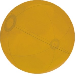 16" Inflatable Translucent Orange Beach Ball 1 16" Inflatable Translucent Orange Beach Ball 1
