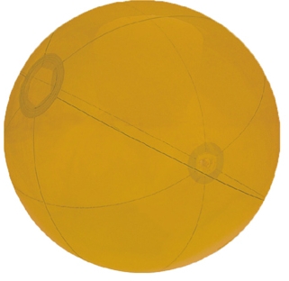 16" Inflatable Translucent Orange Beach Ball 1 16" Inflatable Translucent Orange Beach Ball 1