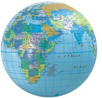 16" Inflatable Globe Beach Ball 1 16" Inflatable Globe Beach Ball 1