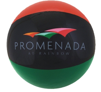 16" Inflatable Burnt Red/Black/Green Beach Ball 1 16" Inflatable Burnt Red/Black/Green Beach Ball 1