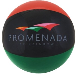 16" Inflatable Burnt Red/Black/Green Beach Ball 1 16" Inflatable Burnt Red/Black/Green Beach Ball 1