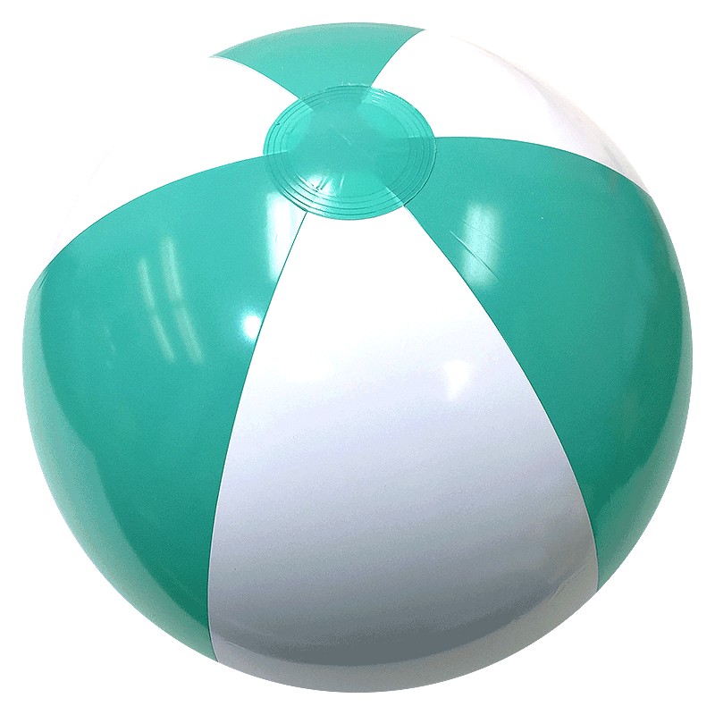 Inflatable Teal/White Beach Ball (16") 1 Inflatable Teal/White Beach Ball (16") 1