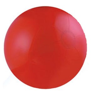 6" Inflatable Solid Red Beach Ball 1 6" Inflatable Solid Red Beach Ball 1