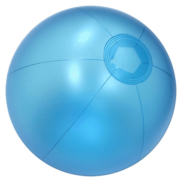 12" Inflatable Opaque Blue Beach Ball 1 12" Inflatable Opaque Blue Beach Ball 1