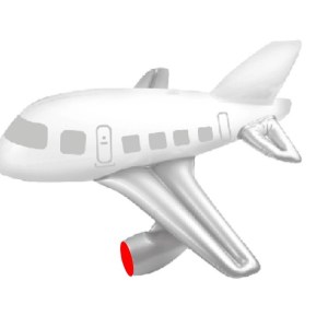 Inflatable Soaring Airplane Toy 1 Inflatable Soaring Airplane Toy 1