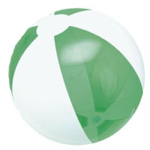 12" Inflatable Translucent Green/White Beach Ball 1 12" Inflatable Translucent Green/White Beach Ball 1