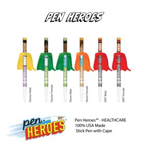 PEN HEROES⢠with Cape - Healthcare Series - (Bulk Packed - Unassembled) 1 PEN HEROES⢠with Cape - Healthcare Series - (Bulk Packed - Unassembled) 1