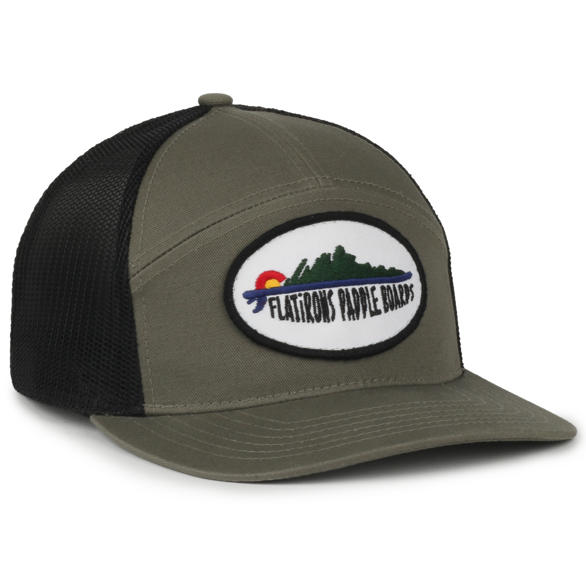 Seven Panel Cap w/Mesh Back 1