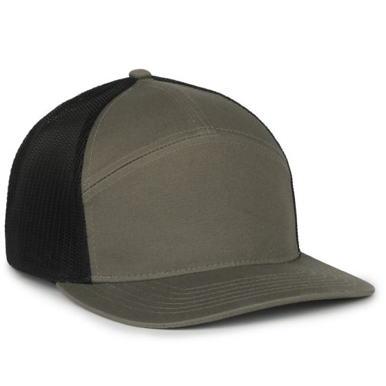 Seven Panel Cap w/Mesh Back 1