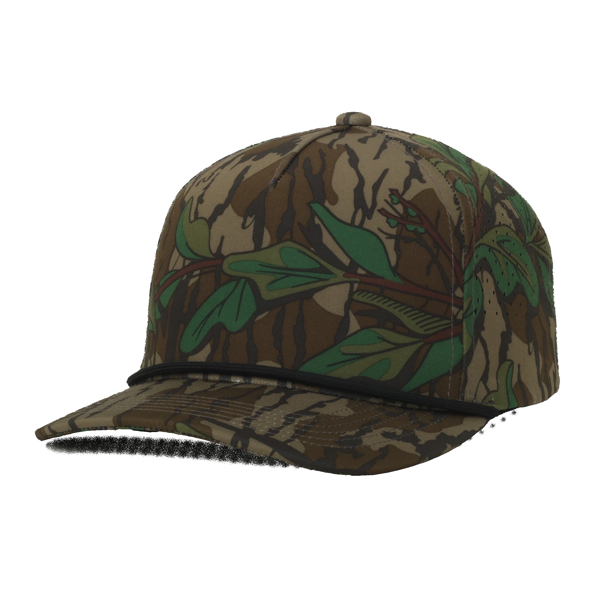 Perforated Camouflage 5-Panel Cap 1