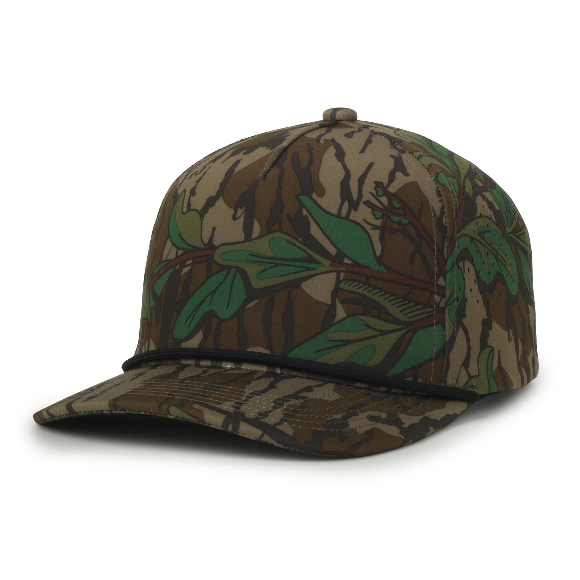 Perforated Camouflage 5-Panel Cap 1