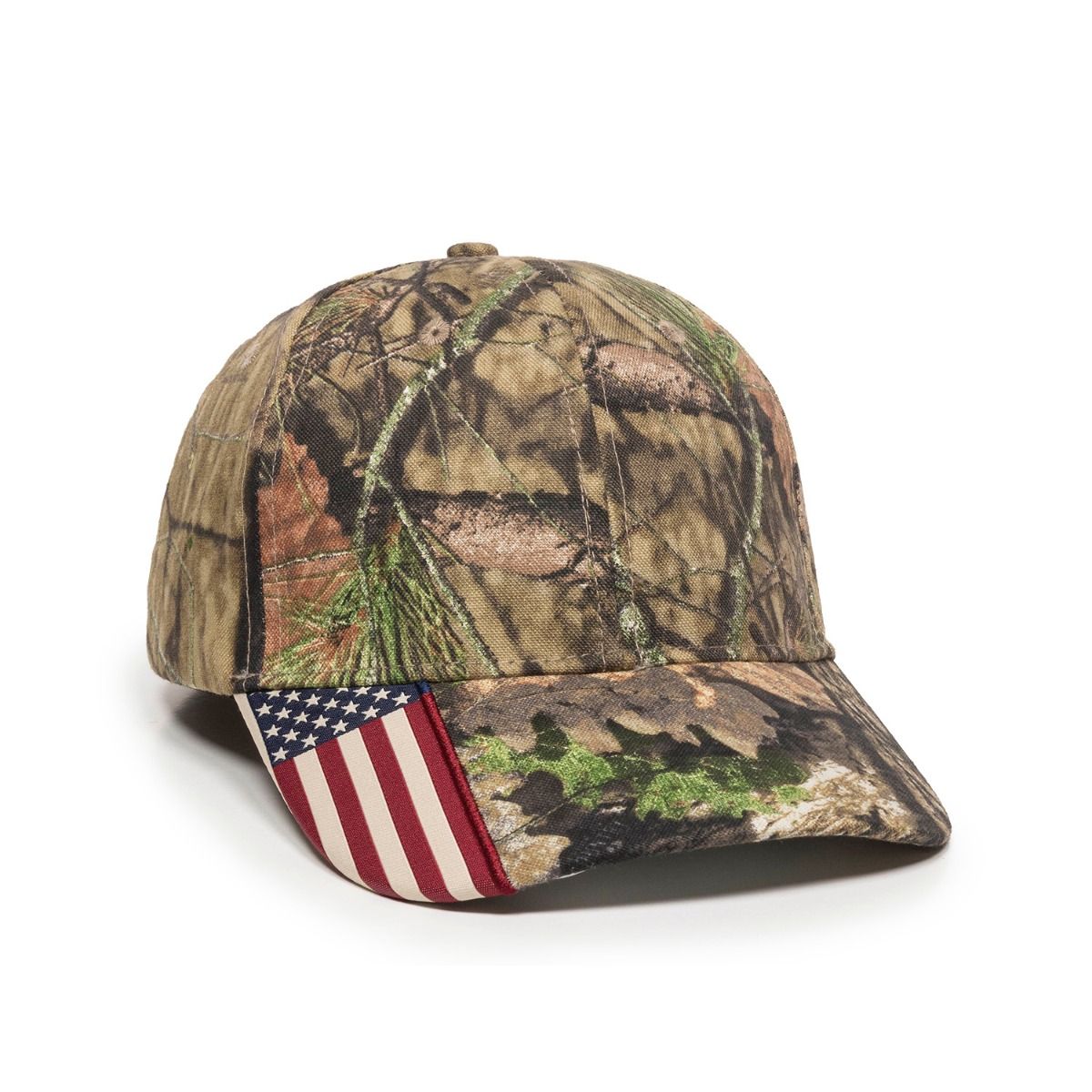Structured Cap w/Camo Flag Visor Insert 2