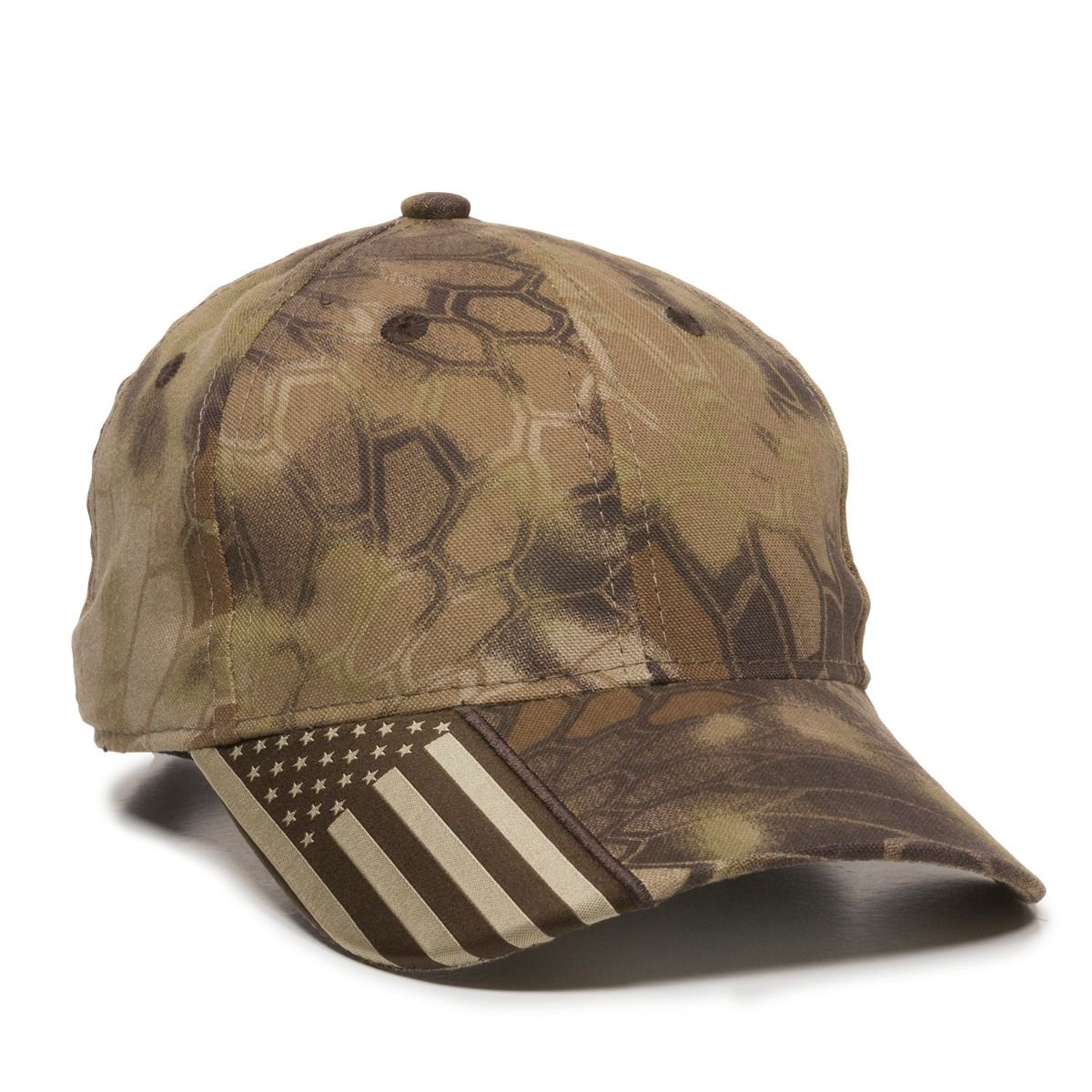 Structured Cap w/Camo Flag Visor Insert 2