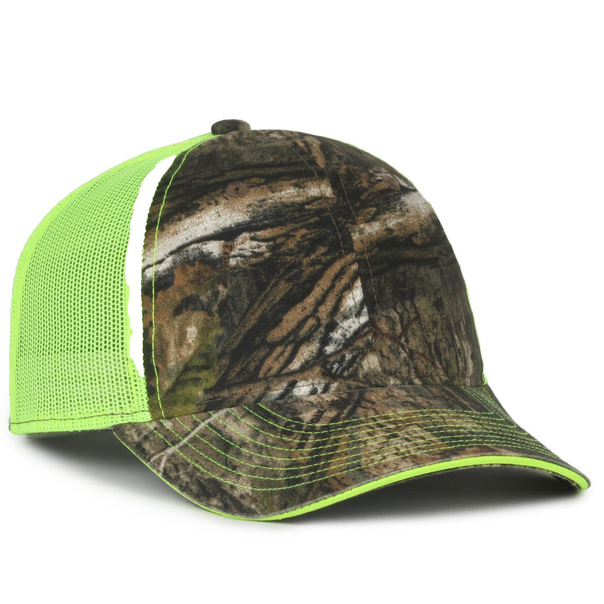 Washed Camo Cap w/Contrasting Mesh Back 1