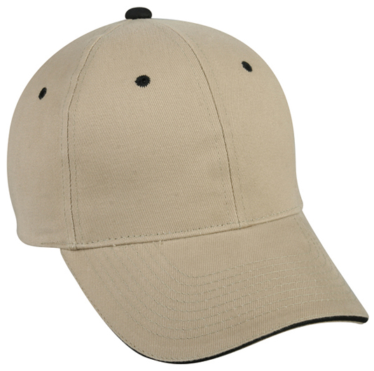 Brushed Twill Cap w/Sandwich Visor 2 Brushed Twill Cap w/Sandwich Visor 2