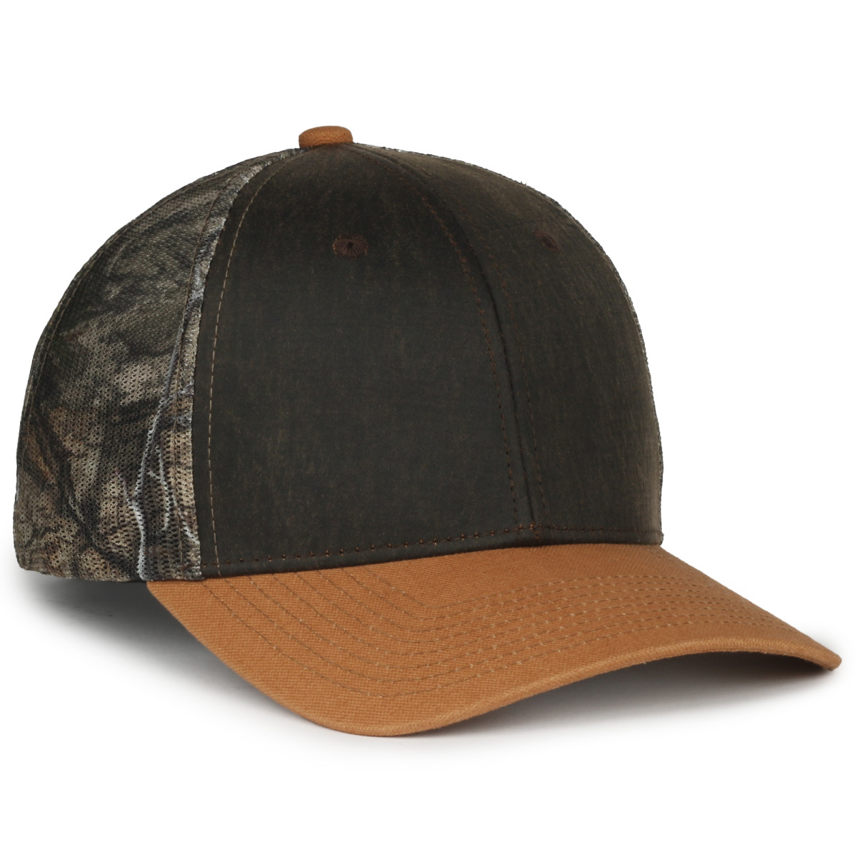 Premium Rugged Camo Trucker Cap w/Mesh Back 1