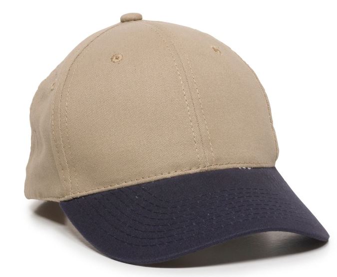 Structured Brushed Twill Cap w/Solid Back & Hook & Loop Tape 2