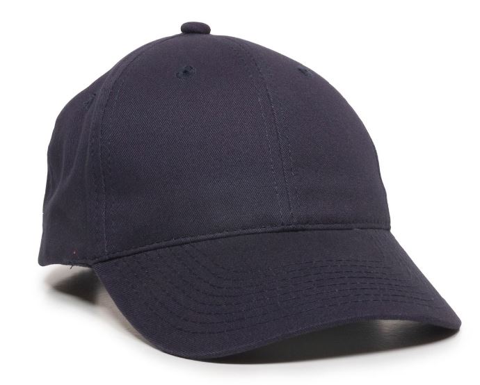Structured Brushed Twill Cap w/Solid Back & Hook & Loop Tape 2