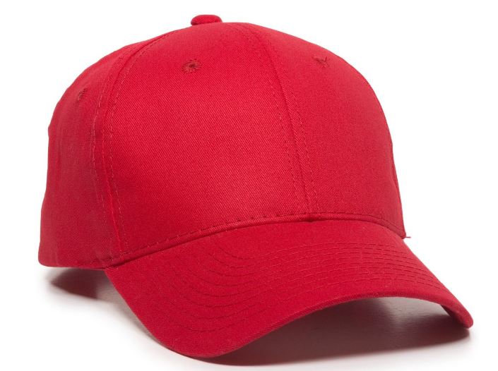 Structured Brushed Twill Cap w/Solid Back & Hook & Loop Tape 2