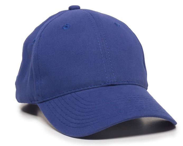 Structured Brushed Twill Cap w/Solid Back & Hook & Loop Tape 2