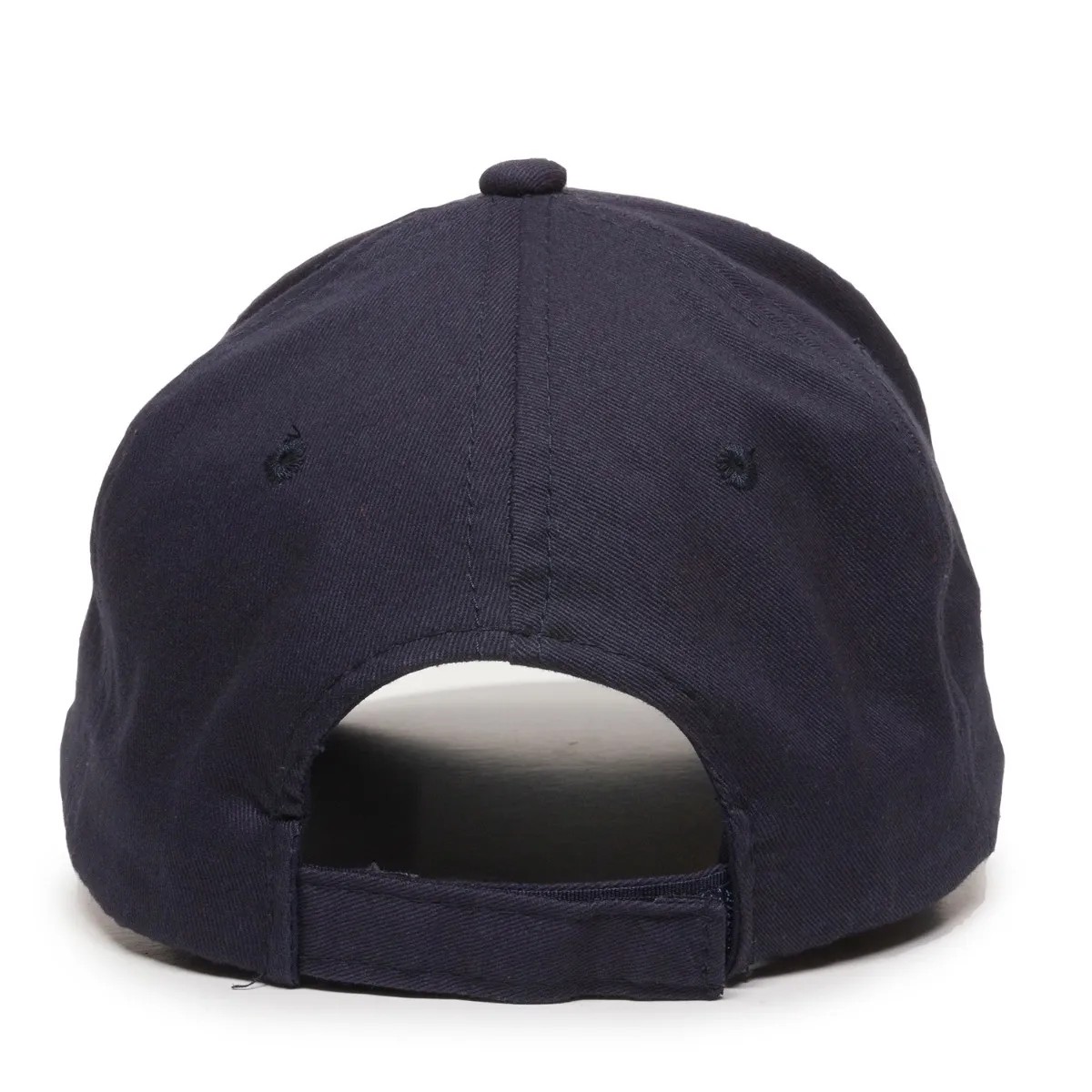 Structured Brushed Twill Cap w/Solid Back & Hook & Loop Tape 2