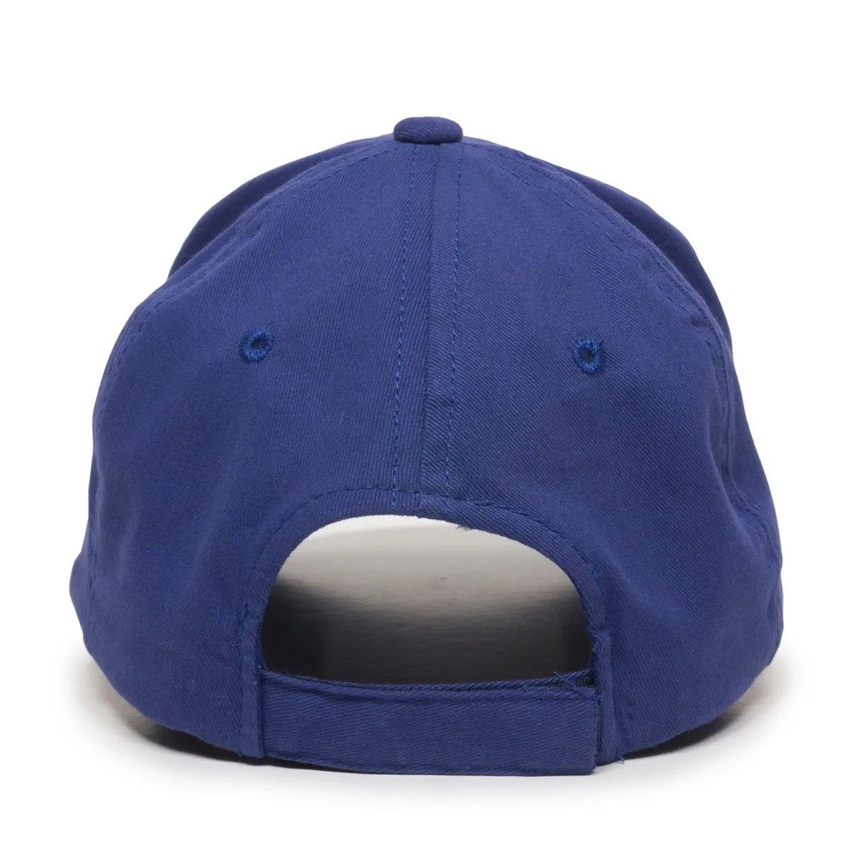 Structured Brushed Twill Cap w/Solid Back & Hook & Loop Tape 2