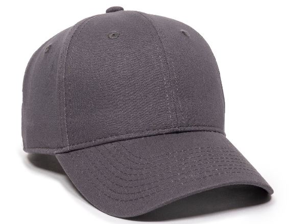 Structured Brushed Twill Cap w/Solid Back & Hook & Loop Tape 2