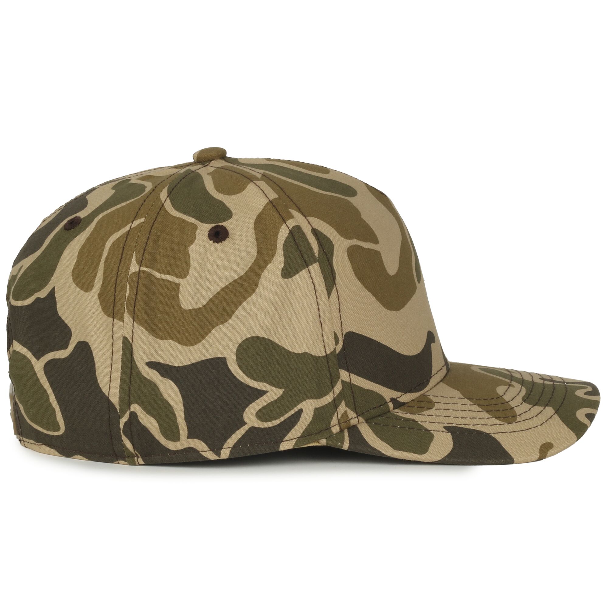 5-Panel Generic Camo Solid Back Cap 1