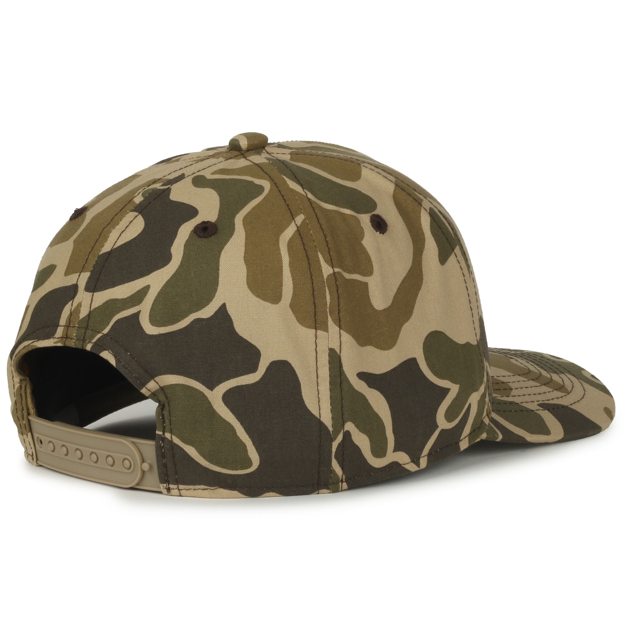 5-Panel Generic Camo Solid Back Cap 1
