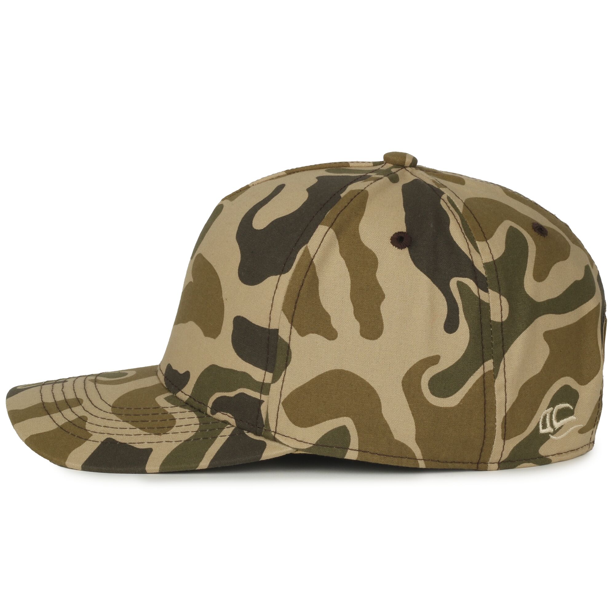 5-Panel Generic Camo Solid Back Cap 1