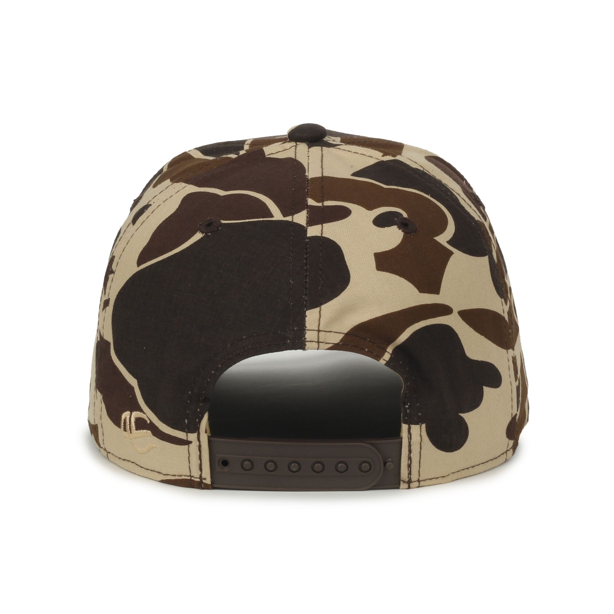 5-Panel Generic Camo Solid Back Cap 1