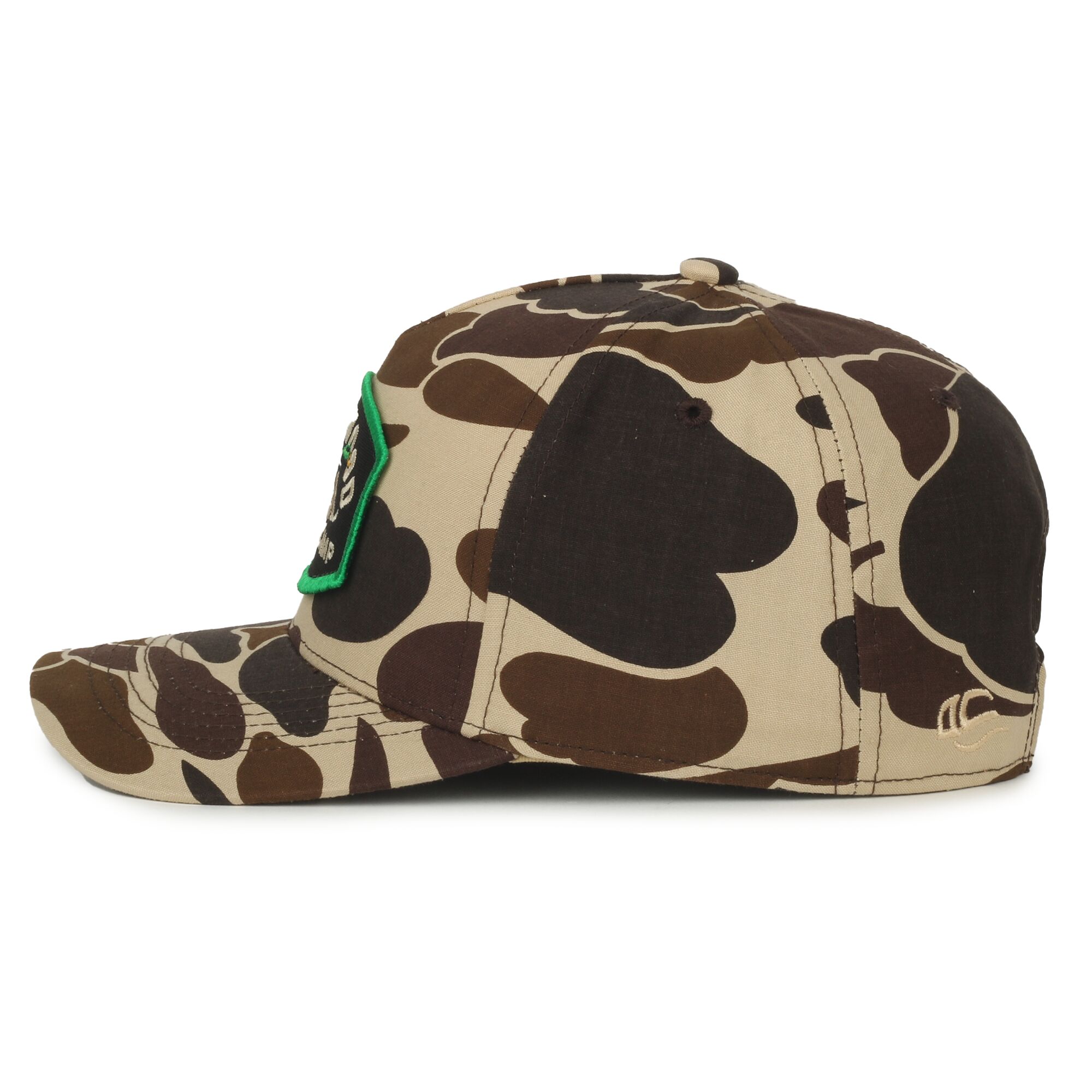 5-Panel Generic Camo Solid Back Cap 1