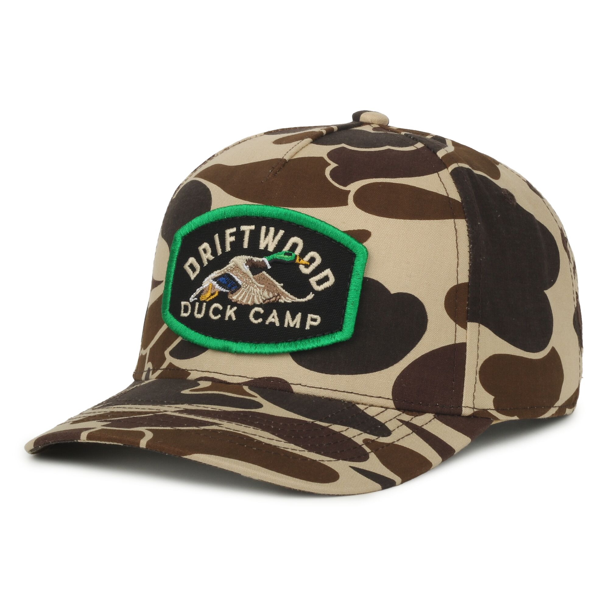 5-Panel Generic Camo Solid Back Cap 1