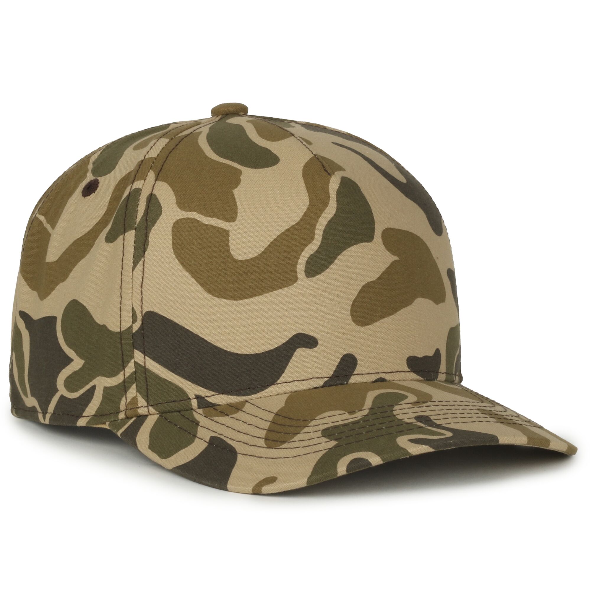 5-Panel Generic Camo Solid Back Cap 1