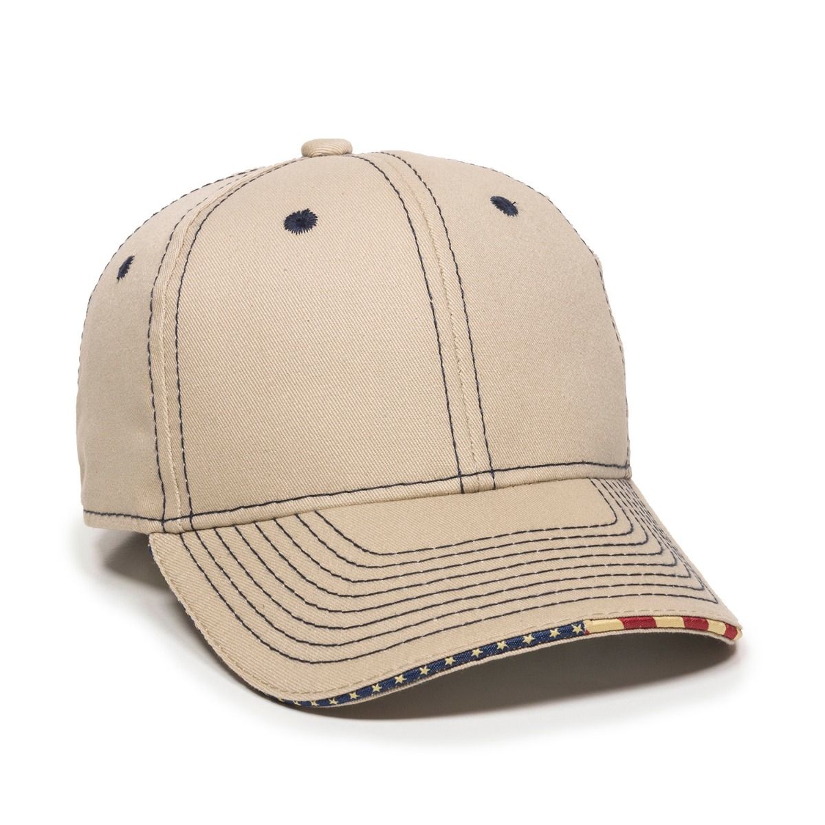 Structured Twill w/Flag Sandwich Visor 2