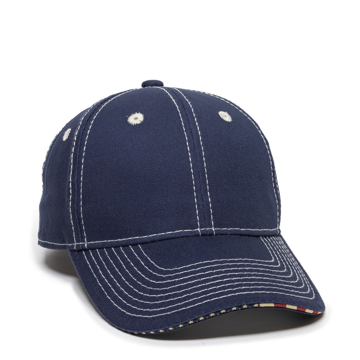 Structured Twill w/Flag Sandwich Visor 2