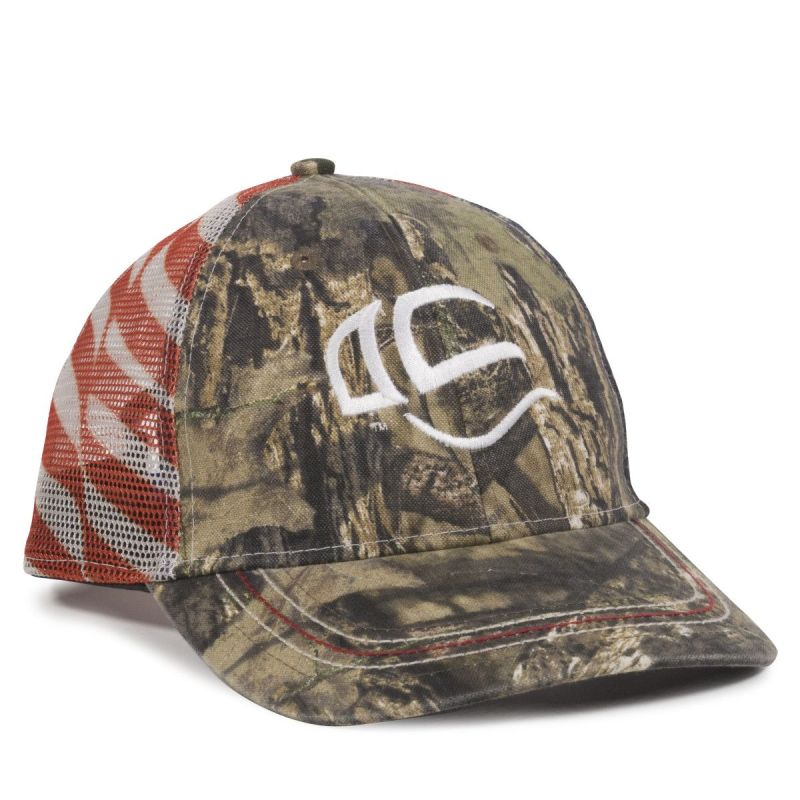 American Flag Camo Cap w/Mesh Back 1 American Flag Camo Cap w/Mesh Back 1