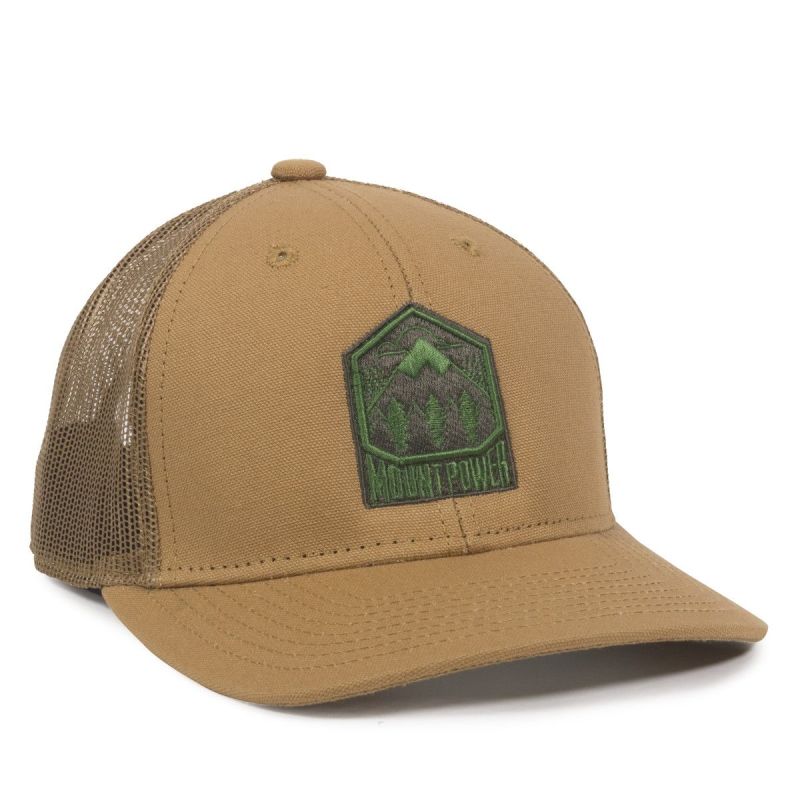 Washed Canvas Cap w/Mesh Back 1 Washed Canvas Cap w/Mesh Back 1