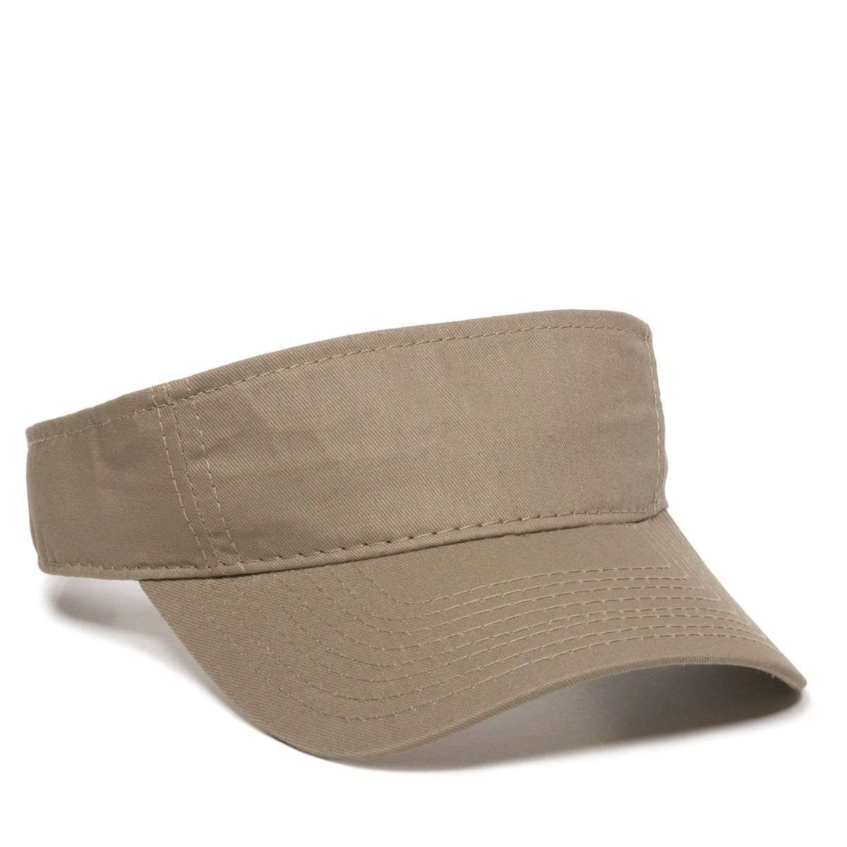 Garment Washed Visor w/Hook & Loop Back 2