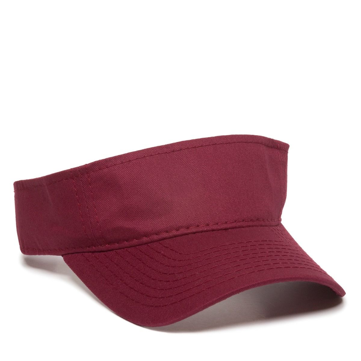 Garment Washed Visor w/Hook & Loop Back 2