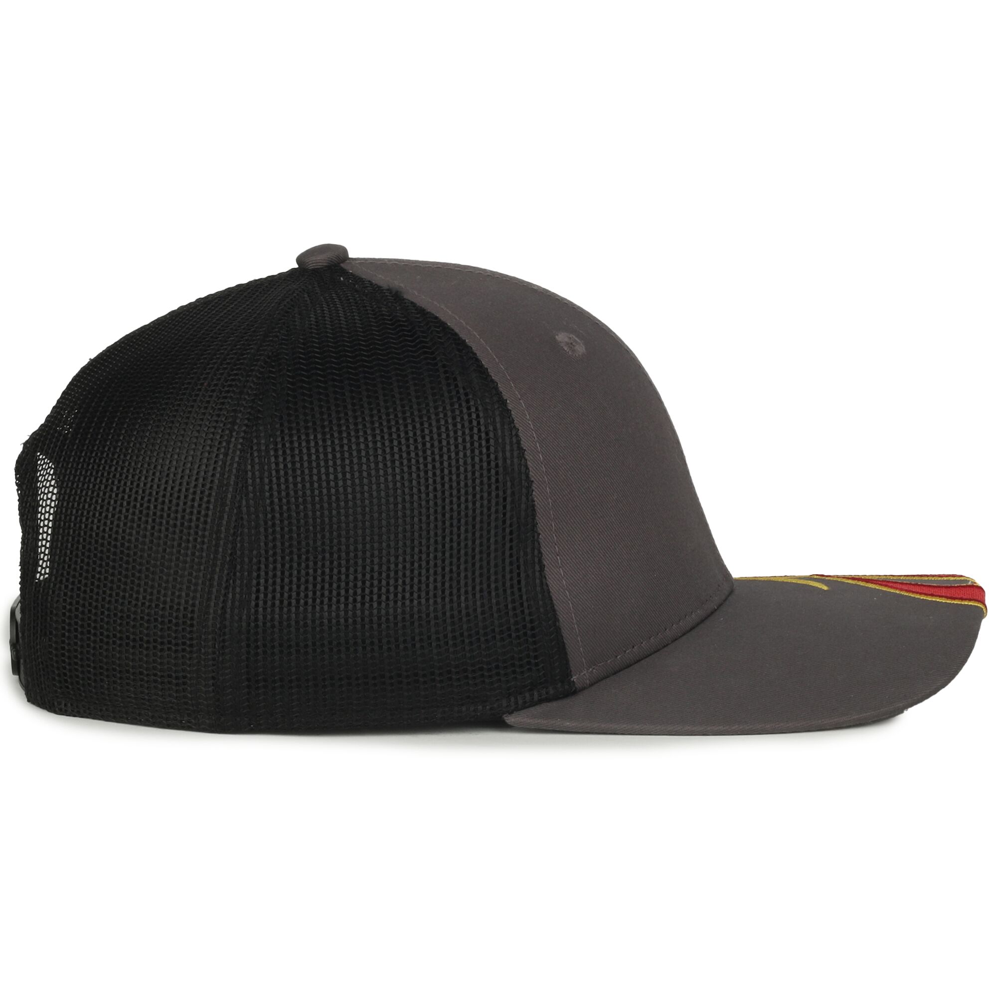 Flame Embroidery Mesh Back Cap 1