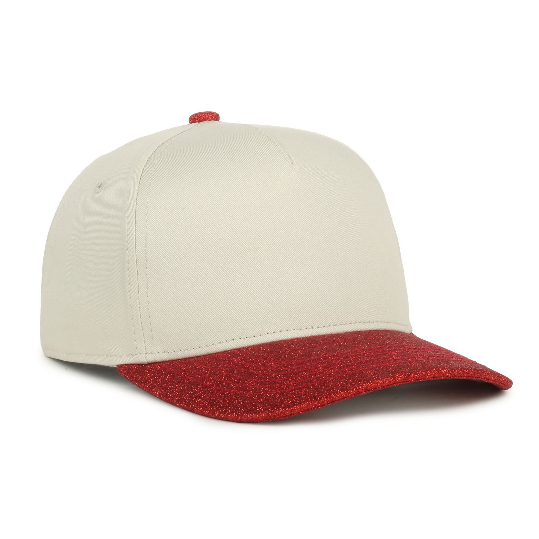 Two-Tone 5-Panel Glitter Cap 1