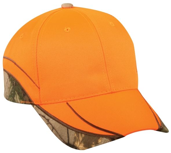 Blaze Orange Cap w/Camo Inserts 2 Blaze Orange Cap w/Camo Inserts 2
