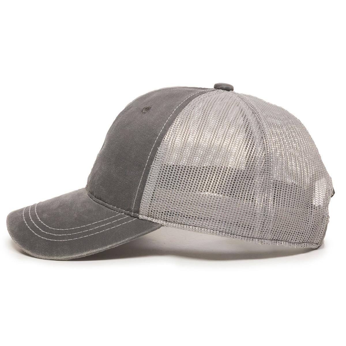 Weathered Cotton Cap w/Mesh Back 2