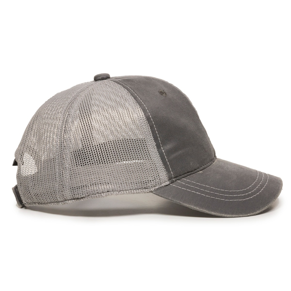 Weathered Cotton Cap w/Mesh Back 2