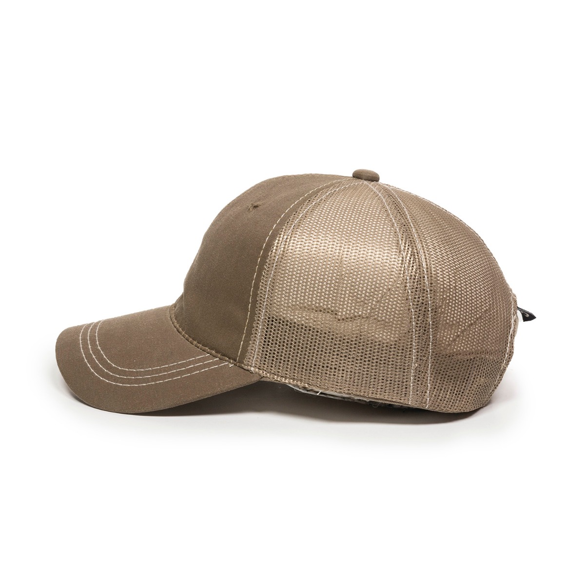 Weathered Cotton Cap w/Mesh Back 2
