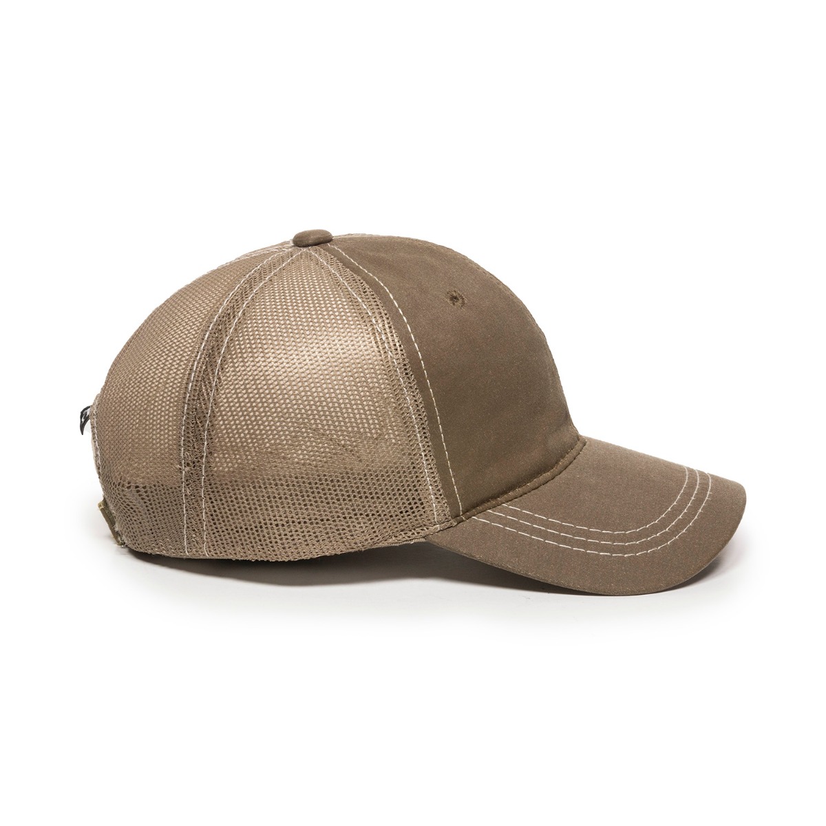 Weathered Cotton Cap w/Mesh Back 2