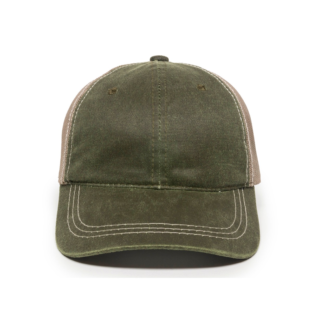 Weathered Cotton Cap w/Mesh Back 2